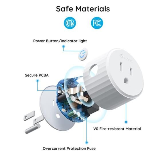 Govee Smart Plug, WiFi Plug , Smart Outlet with Timer & Group Controller, 4 Pack - Picture 3 of 5